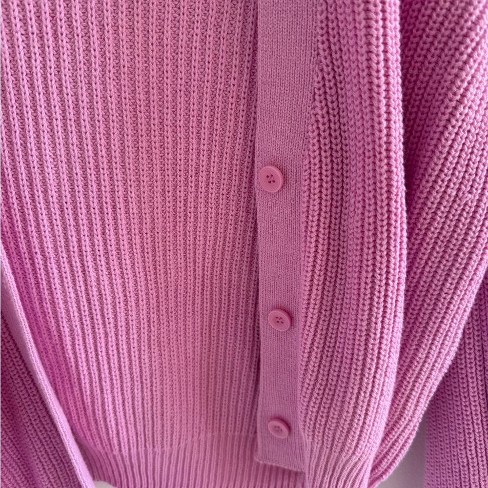 Pink oversized cardigan - large